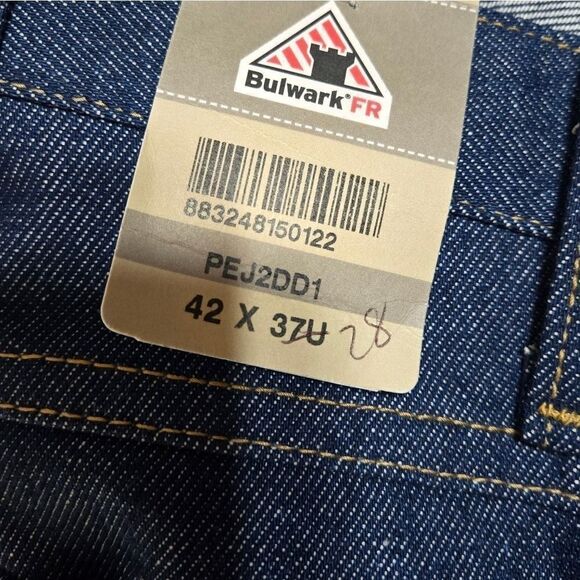 Nwt Bulwark FR Flame Resistant jeans pants men's 42 short hemmed 28.5" relaxed - Picture 11 of 13
